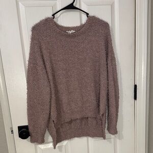 Love Riche Textured Mauve Sweater